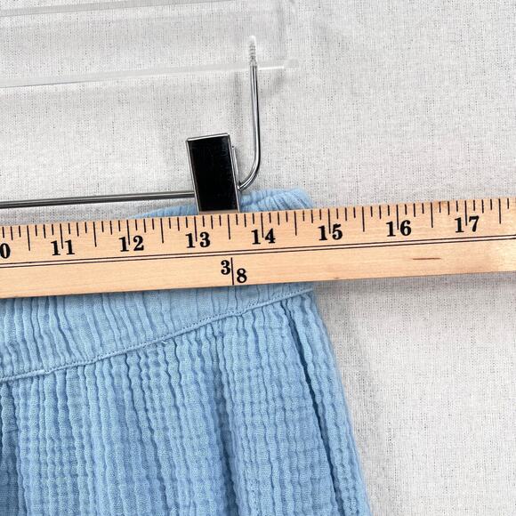 ENZA COSTA Cotton Gauze Straight Leg Jogger Pants Womens Medium Light Blue NEW - Picture 9 of 12